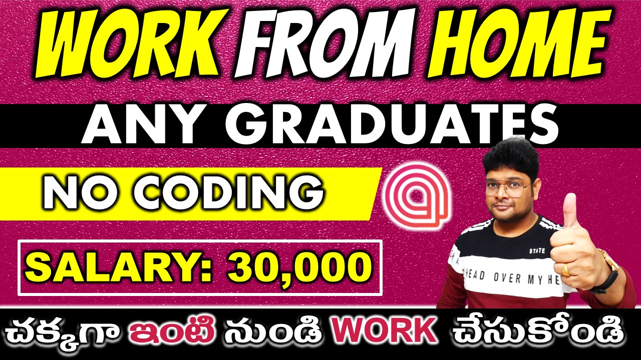 Work from Home jobs 2022 in Telugu Work from Home Amber Students jobs Latest jobs 2022 V the Techee
