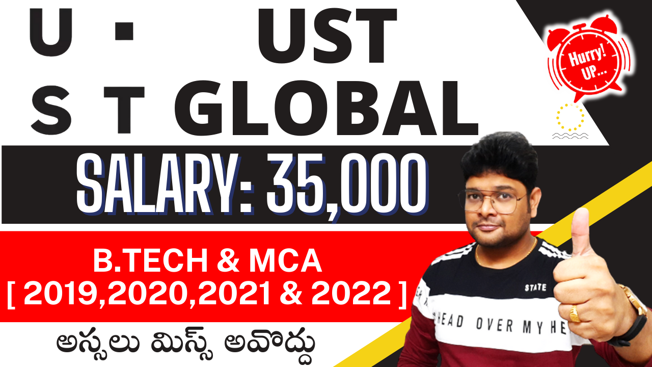 UST Global Mega Hiring UST Global Recruitment 2022 Offcampus drives Latest Jobs in Telugu V the Techee