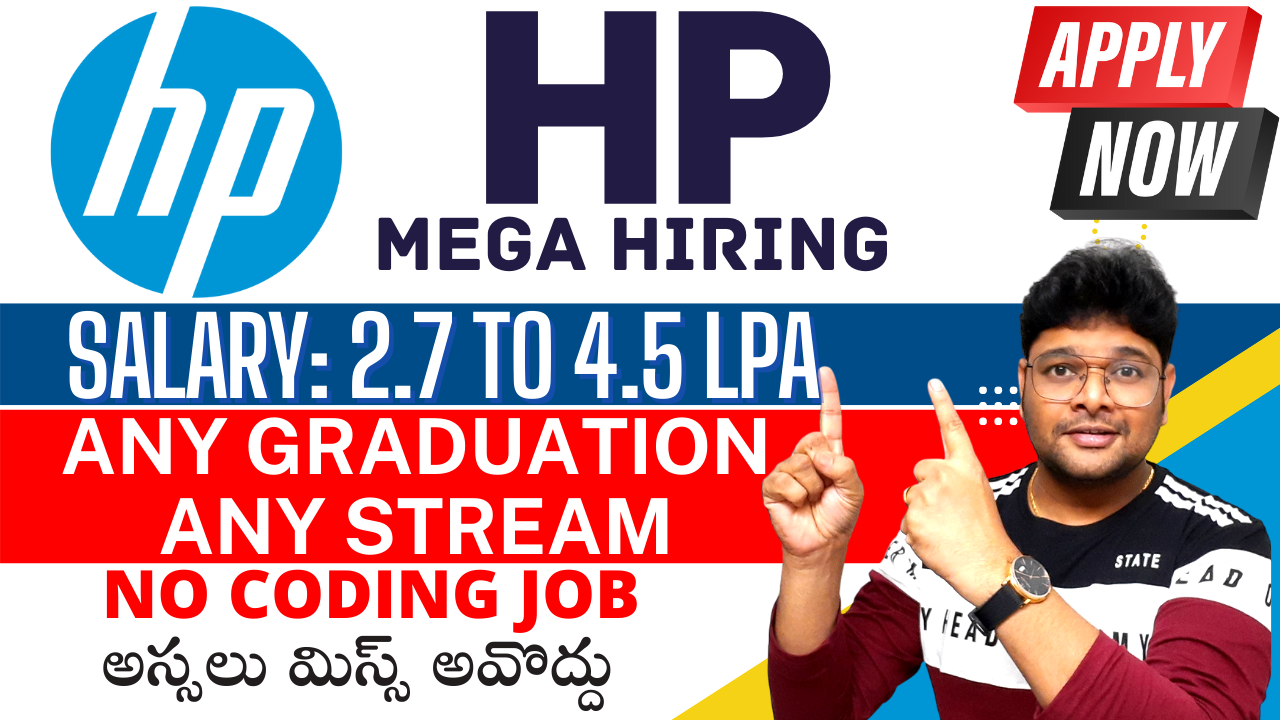 hp Work from home job in Telugu hp jobs HP Recruitment Latest jobs 2022 V the Techee